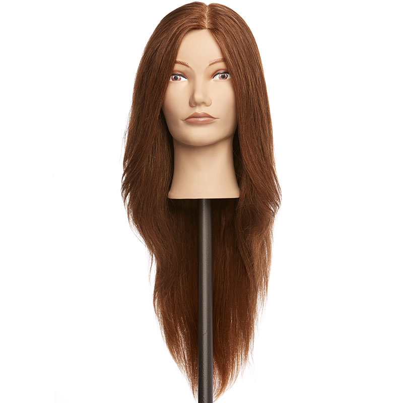 Mannequin Head Pivot Point - Nadine - Medium Dunkel