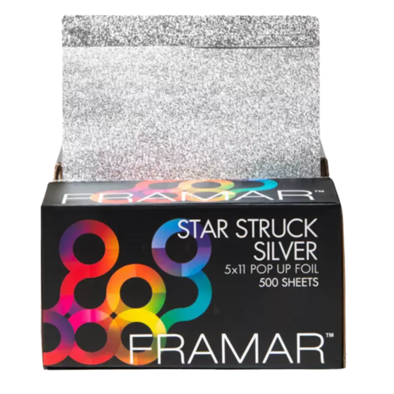 Framar 5x12 Pre-Cut Embosse5 500 Sheets Star Struck Silver Medium