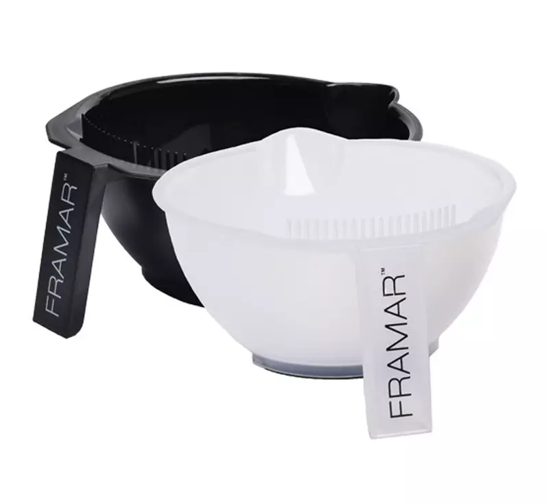 Framar 2-Pack Coloring Bowls Black & Clear