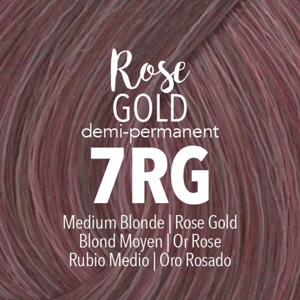 Mydentity - DEMI 7RG Or rose moyen blond